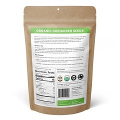 Organic Coriander Seeds – Gluten Free Coriander Seeds Whole – 4 OZ