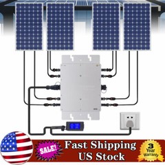 1200W Micro Solar Panel Smart Inverter Pure Sine Wave MPPT Grid Tie Inversor New