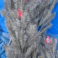 Artificial Silver Pine Branch Picks Door Decoration, 18 in, Pack Less Than 10