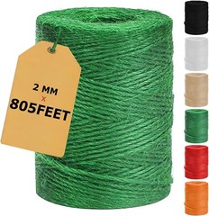 164 ft/805ft 2MM Garden Twine, Green Twine String for Gardening Tomato Climbing