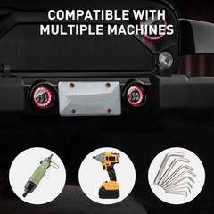 44pcs Manual Rivet Nut Tool Kit M3-M6 Carbon Steel Nutsert Set for Drill Wrench