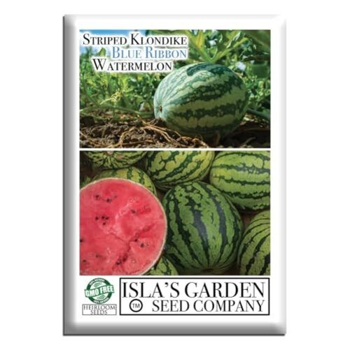 Striped Klondike Blue Ribbon Watermelon Seeds (Citrullus lanatus) – 100+ Non
