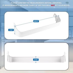 240338001 Door ( Top ) Bin Shelf for Frigidaire or Kenmore Refrigerator