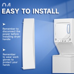 New Dryer Solid Door Handle White For GE Dryer #WE01X30378 #WE1M1068 #PS1177202