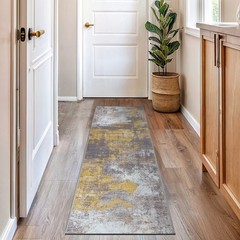 Rugshop Carpet Runners for Hallways Modern Distressed Abstract Non Slip Rugs 2×7
