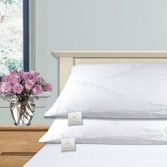 Bamboo Hypoallergenic Shredded Memory-Foam Pillows with Washable Cover
