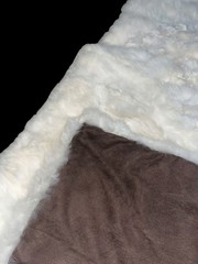 Baby Alpaca Cria White Bed Floor Runner Rug 69” x 26.5”