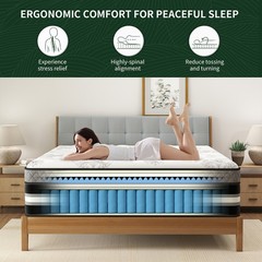 12″14″ Mattress Twin Full Queen King Size Gel Memory Foam Pocket Spring in a Box