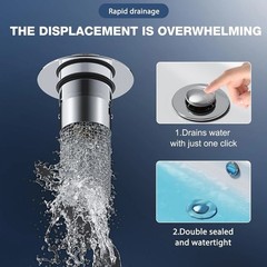 Washbasin Drainer Universal Type Copper Core For Water Leakage Plug Of Filter