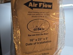 NEW – Trion Air Bear 255649-105 – Pleated Furnace Air Filter 16″x25″x5″ MERV 8