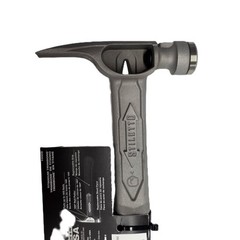 Stiletto TRMB 10oz TRIMBONE Titanium Finish Hammer – Smooth Face, Curved Handle