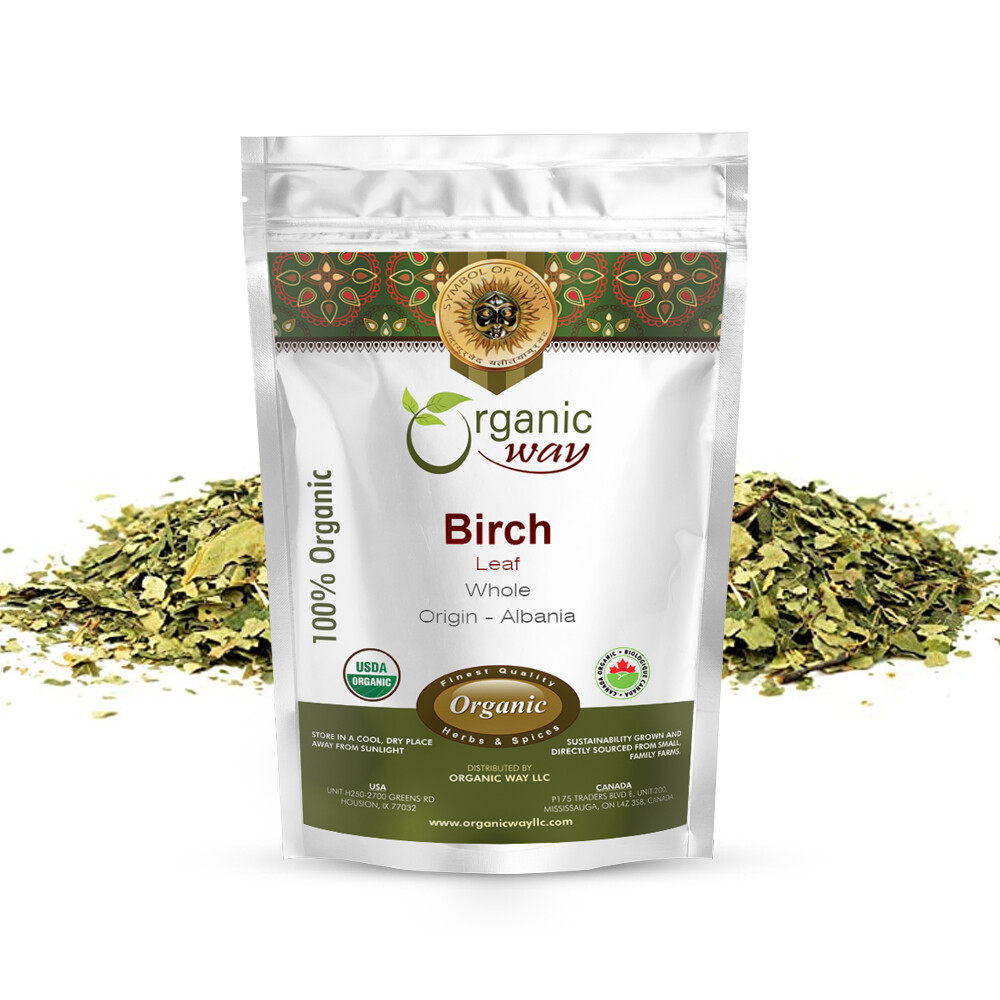 Organic Way Birch Leaf Whole – Herbal Tea | Organic, Kosher & USDA Certified