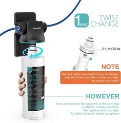 Frizzlife SW10-HF Replacement Housing Kit With PLC10 Filter Cartridge Inside…