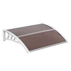 Window Awning Front Door Eaves Canopy Polycarbonate Roof Cover 40” /80”/120”