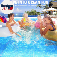 2026 Inflatable Pool with Canopy,Upgraded Blow up Pool for Adults&Kids,Large Inf