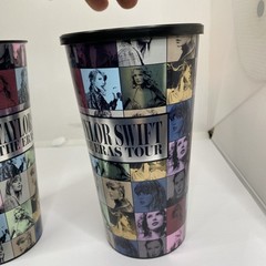 LOT OF 2-Taylor Swift THE ERAS TOUR Movie 32 oz Plastic Cups w/lids