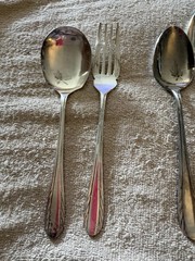 Wm A Rogers 72pc Nickel Silver Japan Flatware Wheat/Feather pattern Nakazato