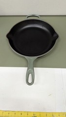 Le Creuset Signature 10.25in Cast Iron Enamel Skillet Fry Pan Gray