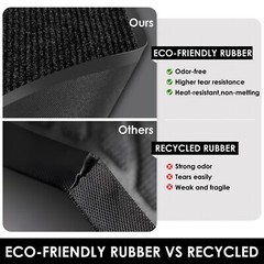 Entrance Mat Indoor Outdoor Heavy Duty Commercial Front Door Mats Carpet Black