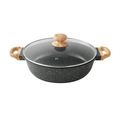 The Pioneer Woman Prairie Signature 14-Piece Cast Aluminum Cookware Set,Charcoal