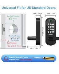 B04 Fingerprint Electronic Door Lock with Keypad and Handle – Keyless Entr