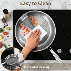 2025 New Titanium Hammered Pan Pro with Lid, Titanium Pans for Cooking -Durable