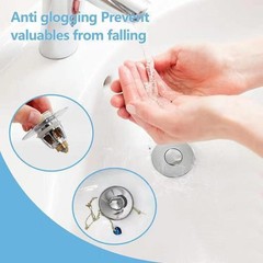 1Pcs Drain Magic Universal Sink Stopper, Instantly Replace Broken Stoppers New