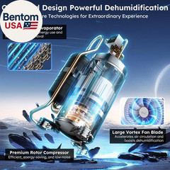 5000 Sq.Ft Energy Star Most Efficient 2024 Dehumidifier with Pump, Max 100 Pint