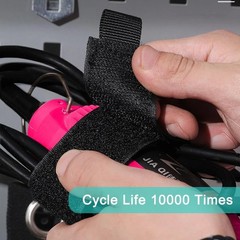 Heavy-Duty Storage Straps – 9 Pack Hook and Loop Hanging Extension Tool Cord Str
