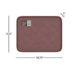 Brown 19.75 In. X 15.5 In. All-Weather Boot Tray