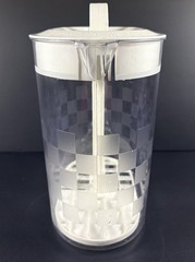 Pampered Chef Quick Stir Pitcher Family Size 1-Gallon Checkerboard USA Free Ship