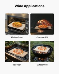 VEVOR Pizza Stone 20 x 14 in Rectangular Cordierite Stone for Baking Pizzas