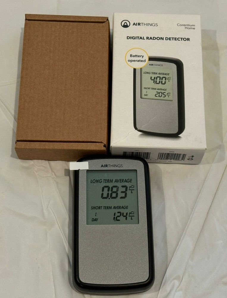 Airthings 223 Corentium Home Battery Operated Digital Radon Detector 223