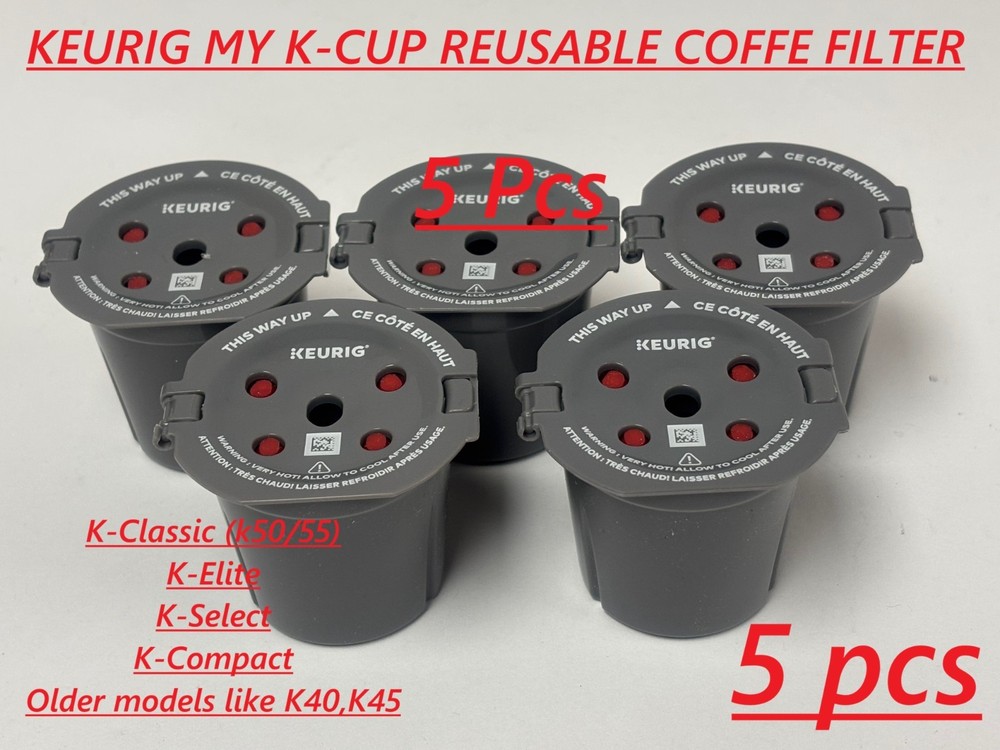 5 PCS KEURIG -Extra My K-Cup Universal Reusable Filter NEW