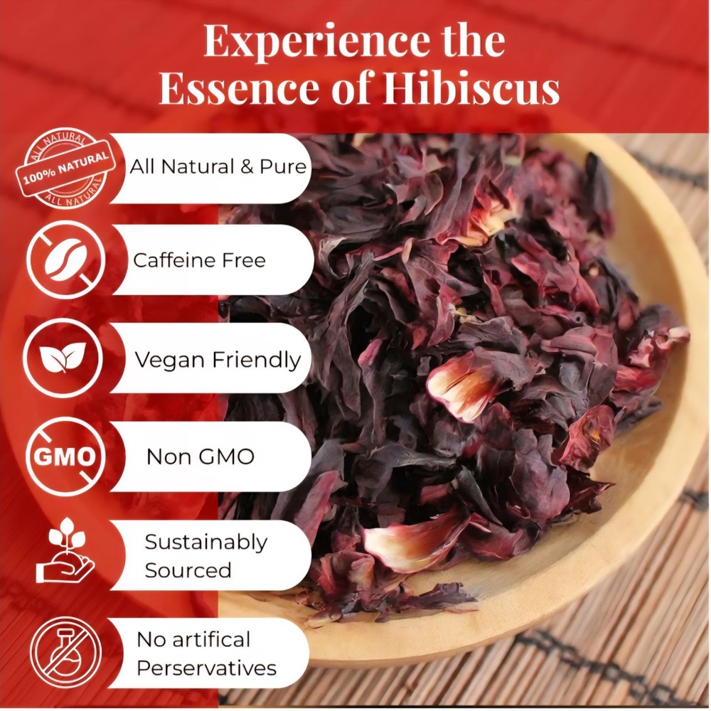 1 lb 100% Premium Dried Hibiscus Flowers/ 1 lb 100% calidad Flor Jamaica Seca