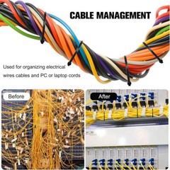 100-1000pcs 8″ 12″ 14.5″ 18″Heavy Duty Nylon Plastic Cable Wire Zip Ties Wrap US