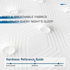 10″12″14″ Gel Memory Foam Mattress Innerspring Twin Full Queen King Bed in A Box