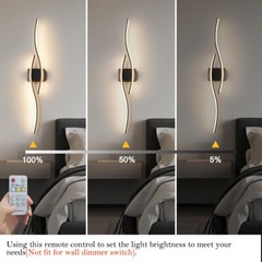 Modern LED Vanity Light Bathroom Light Fixture Over Mirror with Remote Control