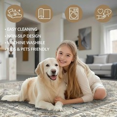 Ultra-Thin 2×6 Non-Slip Kitchen Runner Rug – Machine Washable & Waterproof