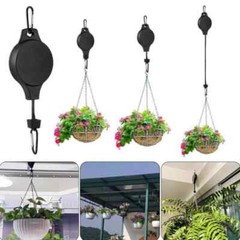 Gardening Plant Hooks Retractable Elevating Hanging Basket Bird Cage Bird