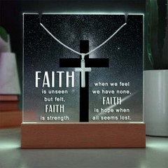 Religious Plaque & Cross Gift Set, Christian Gifts, confirmation gift