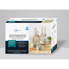 Mainstays 10 Piece Heavy Gauge Ceramic Cookware Set