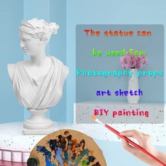 12.5in Greek Statue of Diana, Classic Roman Bust Greek Mythology Sculpture fo…