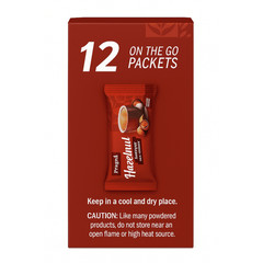 Pragna Sugar Free, Hazelnut Coffee Creamer, 12 On-The-Go Packets, 1.35 oz