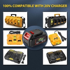 2Pack For DeWalt 20V 20 Volt Max 6.0AH Lithium Battery DCB206 DCB205-2 DCB201-2