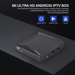 We2USat K3 PRO Android 10 TV Box 4GB+32GB | 6K UHD Streaming | WiFi 6