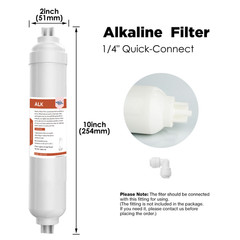 6-Stage 36/50/75/100/150 GPD Reverse Osmosis System pH Alkaline RO Water Filters