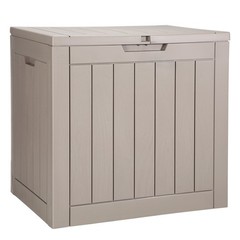 31gal multi-use waterproof deck box 22.09×17.09×20.87in 170lb capacity grey