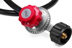 5′ LP Propane Gas Regulator Set Propane 0-20 PSI Adjustable Regulator QCC1/Type1