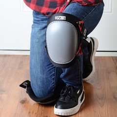 Protective Hard-Shell Rocker Kneepads 8.75 high with Durable Foam Padding